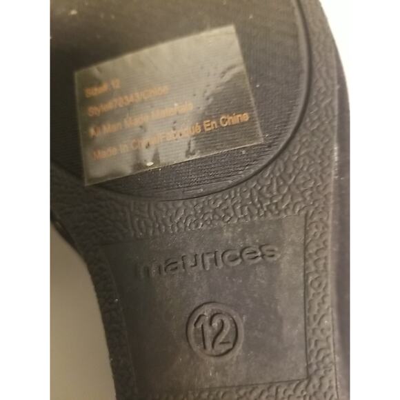 Maurices black wedge booties womens size 12M Round Toe Excellent Shape - Picture 6 of 7